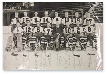 1937-38 Boston Bruins Team Signed Photograph from the Shore Collection (9x14")