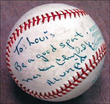 Baseball Autographs - Nestor Chylak Single Signed Baseball