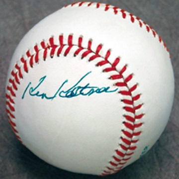 - Ken Keltner Single Signed Baseball