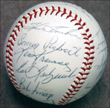 - 1966 American League All-Star Team Signed Baseball