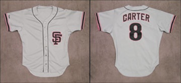 1990 Gary Carter Game Worn Jersey