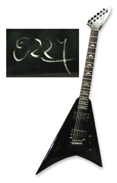 Ozzy Inscribed Guitar