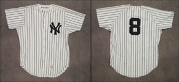 - 1983 Yogi Berra Game Worn Coach's Jersey