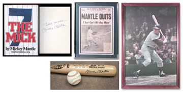 Mickey Mantle - Mickey Mantle Signed Memorabilia Collection