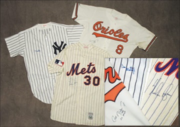 Baseball Jerseys - Baseball Stars Signed Replica Jersey Collection (10)