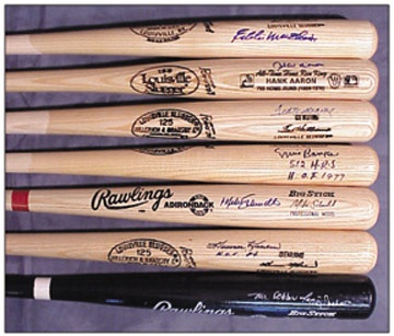 Internet Only - 500 Home Run Club Signed Bat Collection (7)