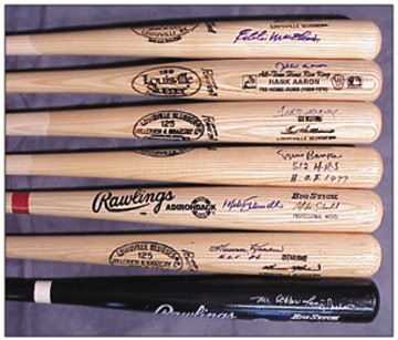 500 Home Run Club Signed Bat Collection (7)