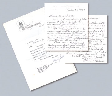 Lou Gehrig Correspondence