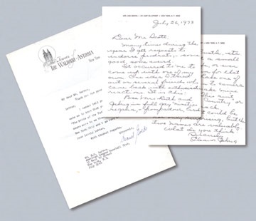 - Lou Gehrig Correspondence