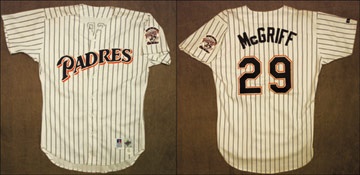 Baseball Jerseys - 1993 Fred McGriff Game Worn Jersey