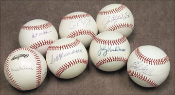 - Collection of 160 Signed Baseballs