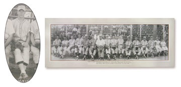 - 1948 Mickey Mantle Little League Panorama (10x23 matted)