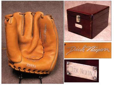 Political - 1950's Richard Nixon's First Pitch Glove
