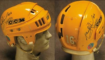 Hockey - 1980's Marcel Dionne LA Kings Game Worn Helmet