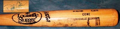 NY Yankees, Giants & Mets - 1986-89 David Cone Game Used Bat