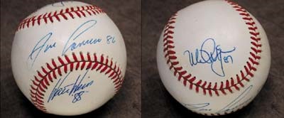 1988 Mark McGwire, Jose Canseco & Walt Weiss Signed Baseball