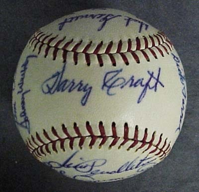 - 1962 Houston Colt 45's Team Signed Baseball