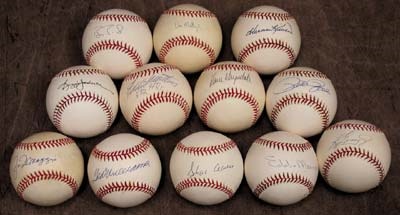 Autographed Baseballs - Single Signed Baseball Collection (29)