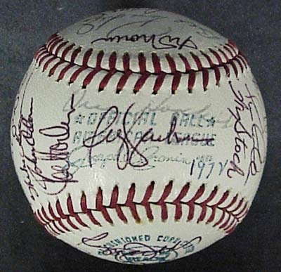 Autographed Baseballs - 1972 Oakland A's Team Signed Baseball
