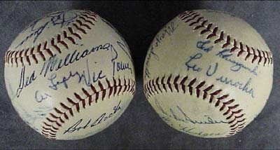 Autographed Baseballs - 1955 A.L. & N.L. All-Star Team Signed Baseballs