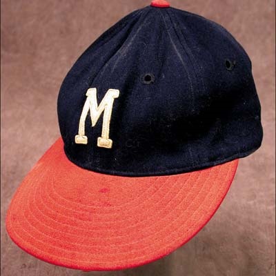 Braves - 1954 Johnny Logan Game Worn Cap
