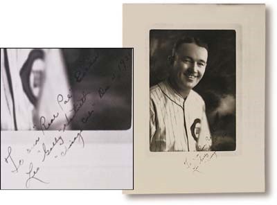 1931 Gabby Hartnett Signed Burke Photograph (9.5x14")