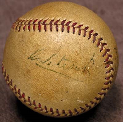 Castro and Cienfuegos Signed Baseball