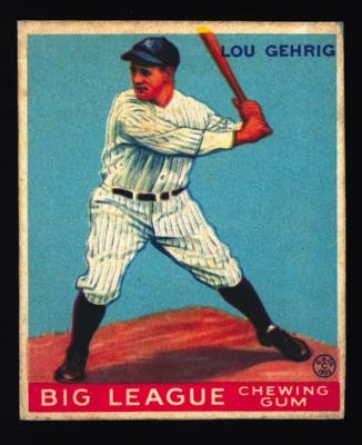 Sports Cards - 1933 Canadian Goudey Lou Gehrig