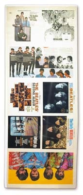 The Beatles Uncut Sheet of Album Slicks