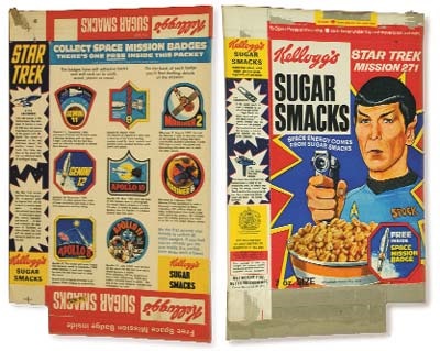 Star Trek British Cereal Box