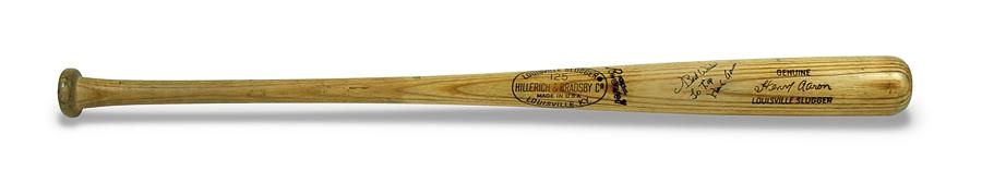 1975 Hank Aaron Game Used Bat