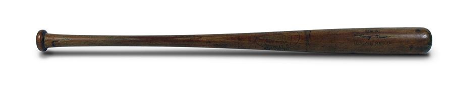 Game Used Baseball Jerseys and Equipment - 1950's Harvey Kuenn Game Used Bat
