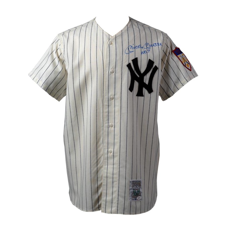 mickey mantle signed jersey