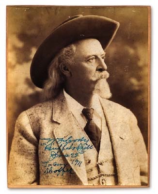 - Exceptional Buffalo Bill "Illiterate" Signed Photograph