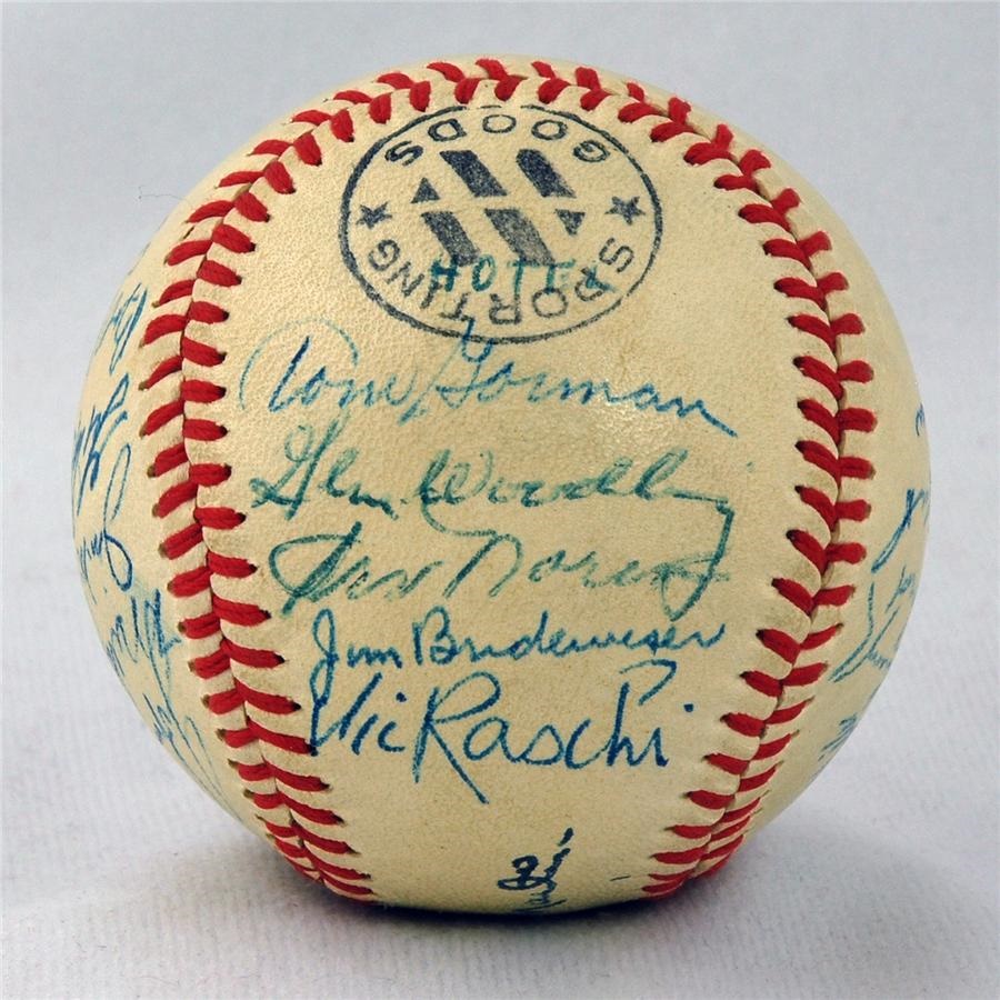 NY Yankees, Giants & Mets - 1953 New York Yankee World Champions 5 in a Row Team Signed Baseball