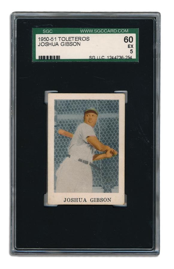 - 1950-51 Josh Gibson Toleteros Baseball Card SGC 60