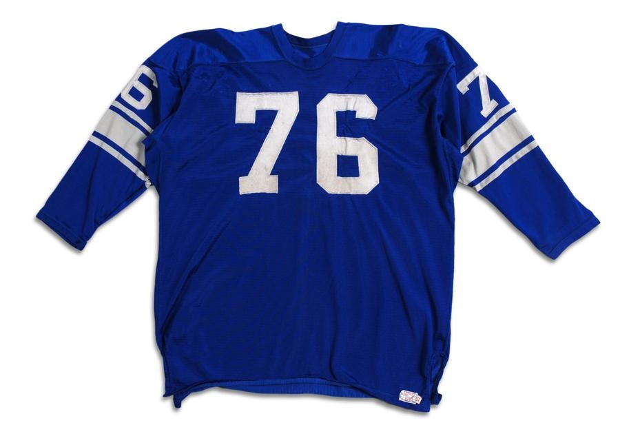 - 1966 Roger Brown Detroit Lions Game Worn Home Jersey