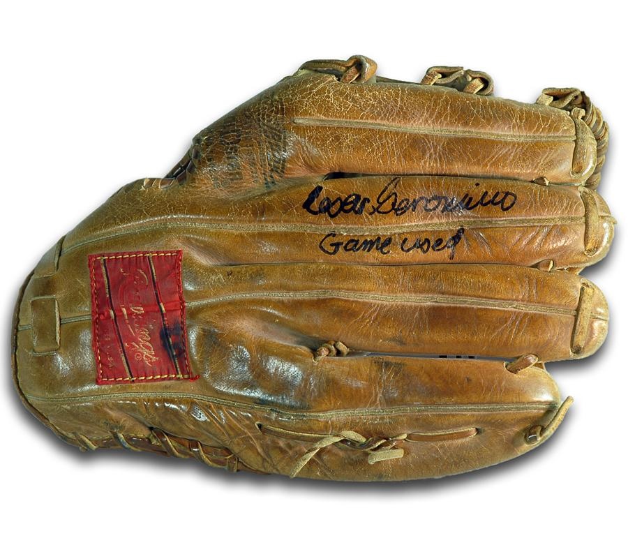 - Cesar Geronimo Cincinnati Reds Game Used Glove
