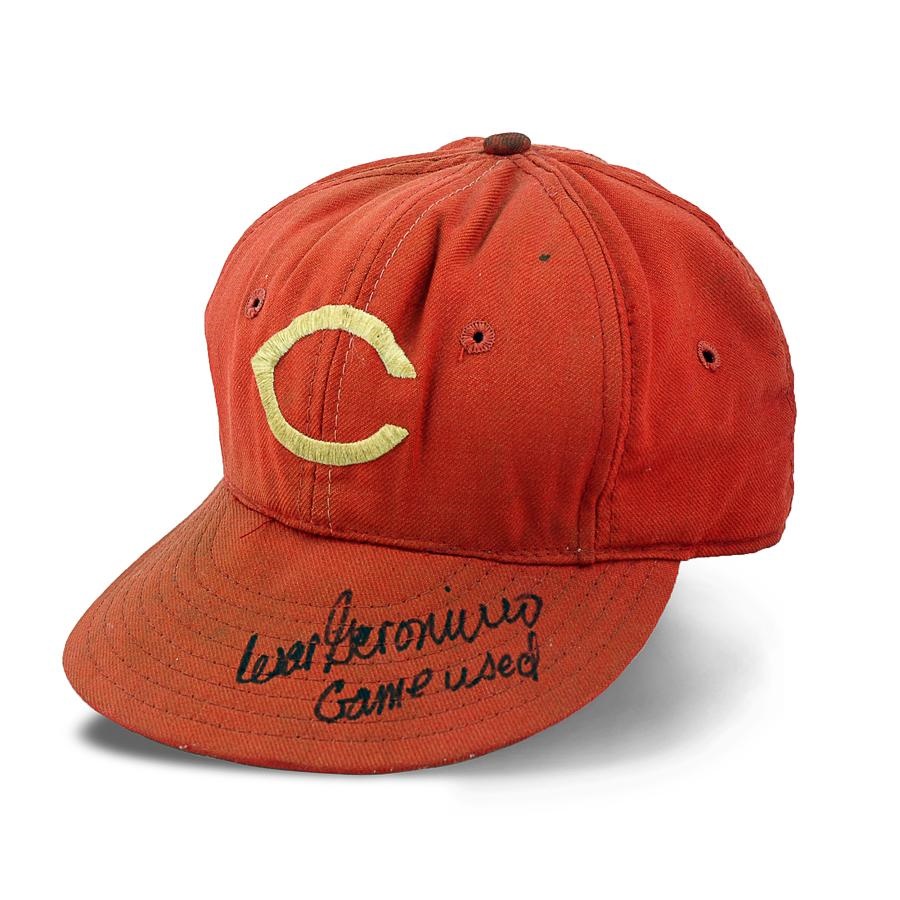Pete Rose & Cincinnati Reds - Cesar Geronimo Cincinnati Reds Game Worn Hat