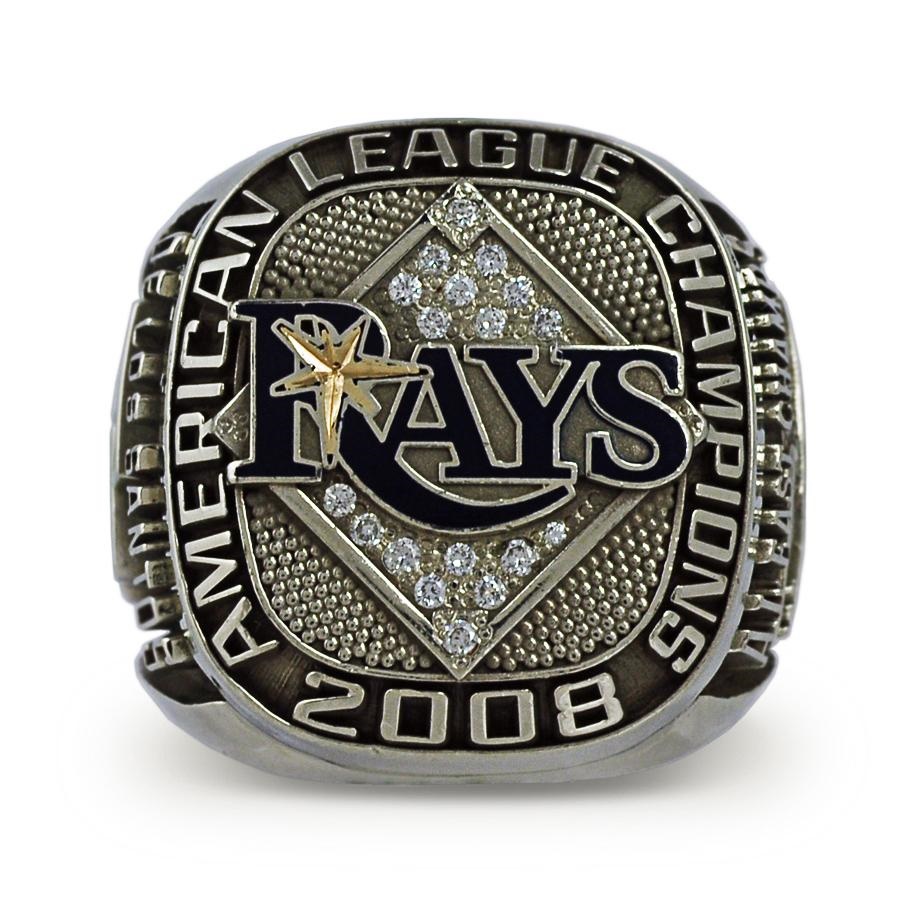 Baseball Rings, Trophies, Awards and Jewel - 2008 Tampa Bay Devil Rays American League Championship Ring