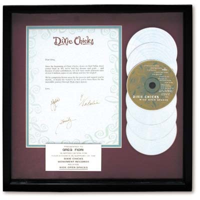 Sports Autographs - Dixie Chicks Signed Presentation Piece (17x17" framed)