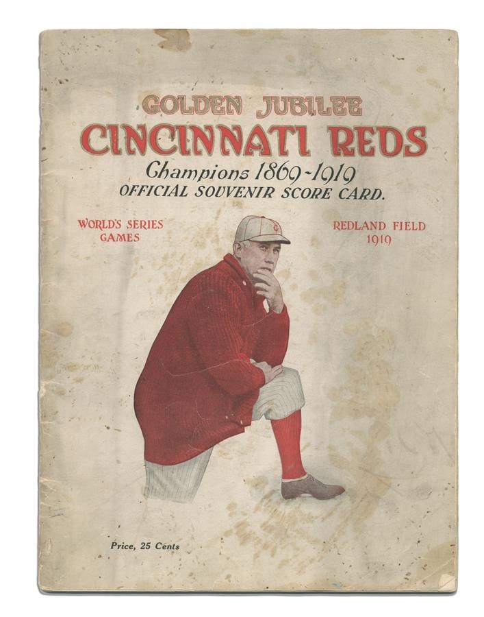 Baseball Memorabilia - 1919 World Series Cincinnati Reds Program