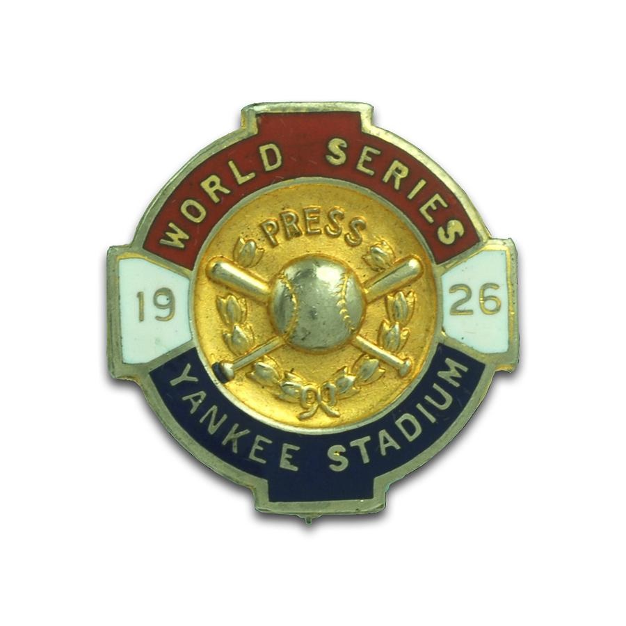 - 1926 New York Yankees World Series Press Pin
