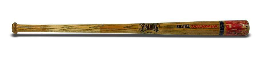- 1880 Spalding Axletree Hand-Painted Ring Bat