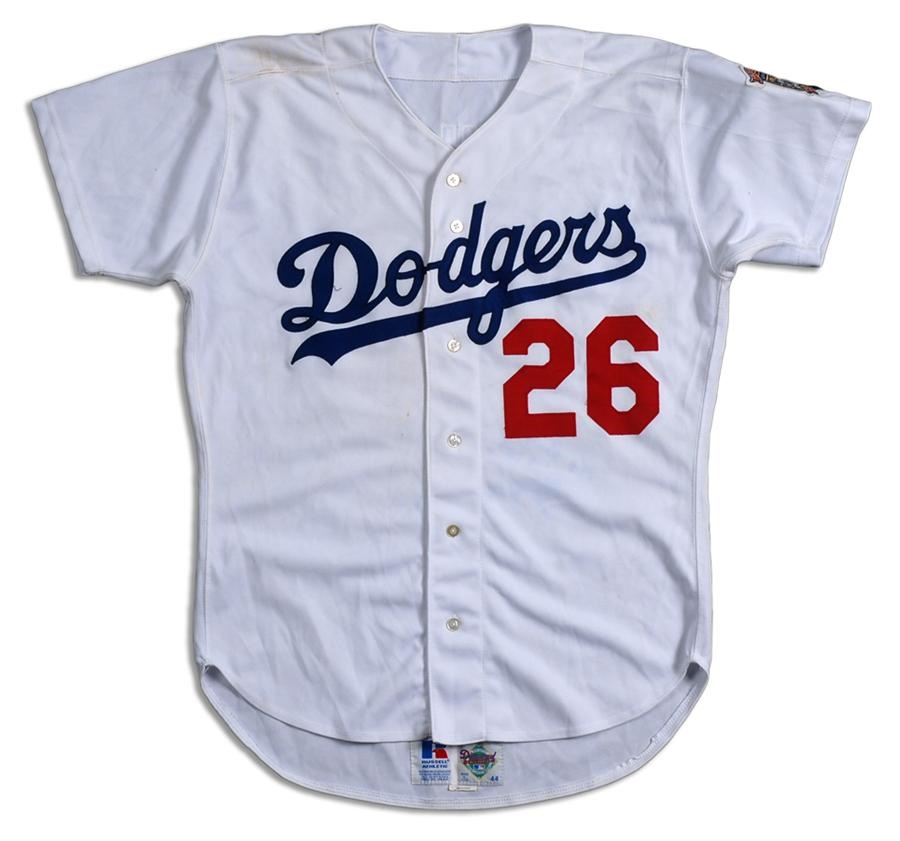 Raul Mondesi - 1998 Eric Young Los Angeles Dodgers Game Worn Jersey