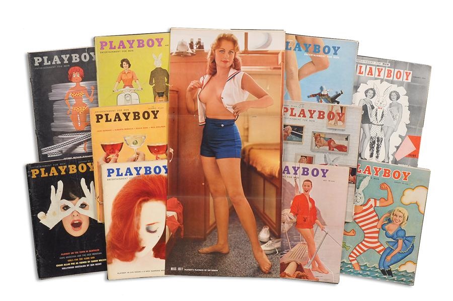 Rock And Pop Culture - Playboy Magazine Single Owner 1950s Complete Run