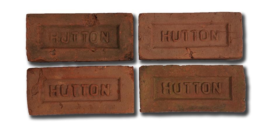NY Yankees, Giants & Mets - 4 Bricks From Original Yankee Stadium Players' Entrance Removed During 1973 Renovations