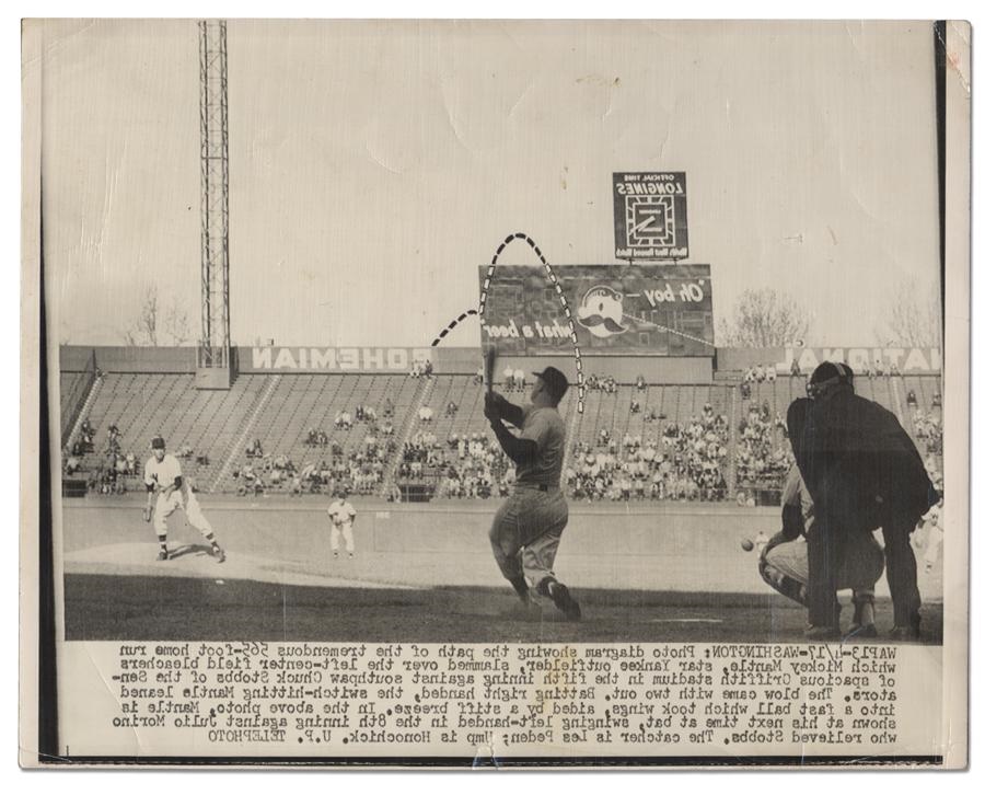Baseball - Mickey Mantle’s 565-Foot Home Run