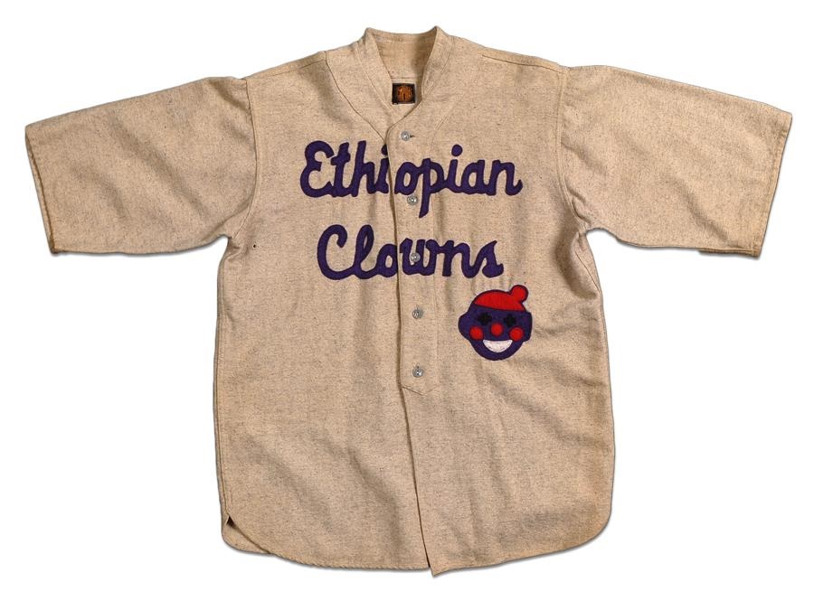 Baseball Memorabilia - 1930s Ethiopian Clowns Negro League Jersey from Western Costume