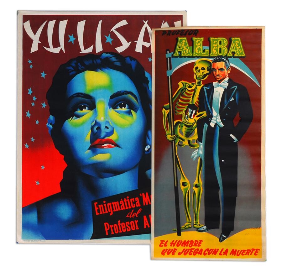 - 1950s Professor Alba Vintage Magic Posters (2)